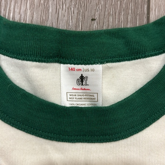 Hanna Andersson Elf pajama top size 10 - Picture 2 of 4